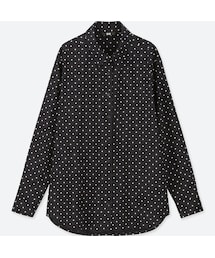 UNIQLO | レーヨンエアリープリントブラウス（長袖）(シャツ/ブラウス)