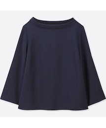 UNIQLO | ドレープTブラウス（7分袖）(シャツ/ブラウス)