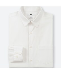 UNIQLO | ファインクロスストレッチスリムフィットブロードシャツ(レギュラーカラー・長袖)(シャツ/ブラウス)