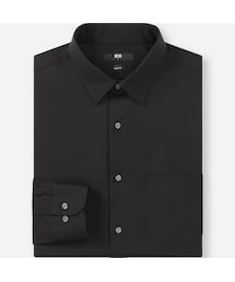 UNIQLO | ファインクロスストレッチスリムフィットブロードシャツ（レギュラーカラー・長袖）(シャツ/ブラウス)