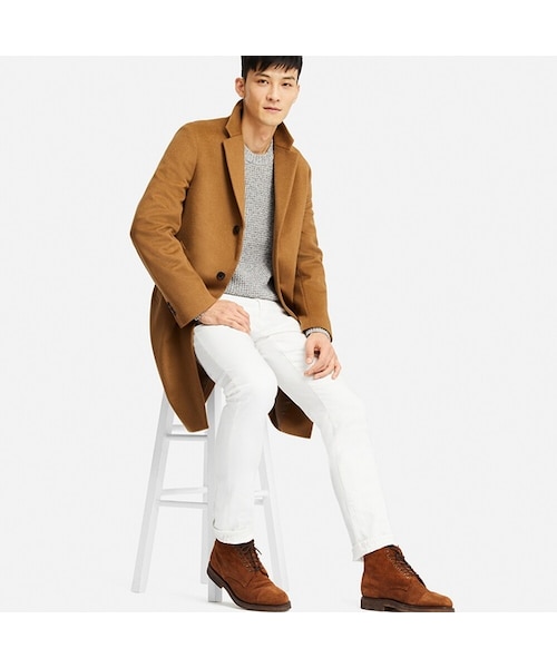 UNIQLO(ユニクロ)の「ストレッチセルビッジスリムフィットジーンズ(デニムパンツ・メンズ・WHITE 00/NAVY 69/BLACK 09・27/36/29/44/42/35/40/30/33/32/28/38/34/46/31/48)」の1枚目の写真