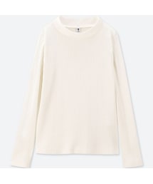 UNIQLO | GIRLS リブハイネックT（長袖）(Tシャツ/カットソー)