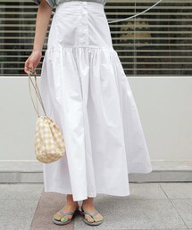 DHOLIC | ボタンフライギャザースカート(スカート)