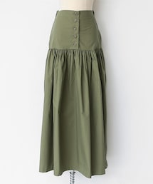 DHOLIC | ボタンフライギャザースカート(スカート)