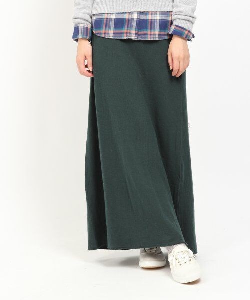 GLOBAL WORK(グローバルワーク)の「セッケツマキシスカート(スカート・レディース・グリーン79/グレー15/チャコール19・L/M/S)」の3枚目の写真