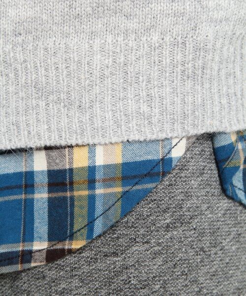 GLOBAL WORK（グローバルワーク）の「7ゲージジャガードロゴニットプルオーバー長袖（トップス・レディース・グレー15/マスタード55・Ｌ/Ｍ）」の8枚目の写真