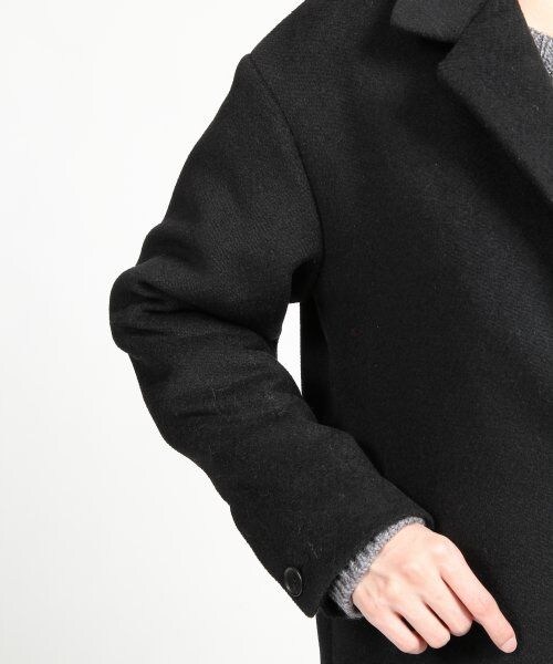 GLOBAL WORK（グローバルワーク）の「チェスターコート（ジャケット/アウター・レディース・ブラック09/グレー15/ネイビー88・Ｌ/Ｍ/Ｓ）」の8枚目の写真