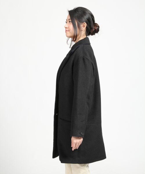 GLOBAL WORK（グローバルワーク）の「チェスターコート（ジャケット/アウター・レディース・ブラック09/グレー15/ネイビー88・Ｌ/Ｍ/Ｓ）」の4枚目の写真