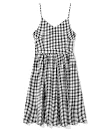 GRL | ギンガムチェックバックリボンキャミワンピース(ワンピース)