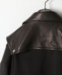 ミッキ　HARE レザーサムエライダース 本革 美品HARE レディース 本革 羊革 ラムレザー ダブル ライダース