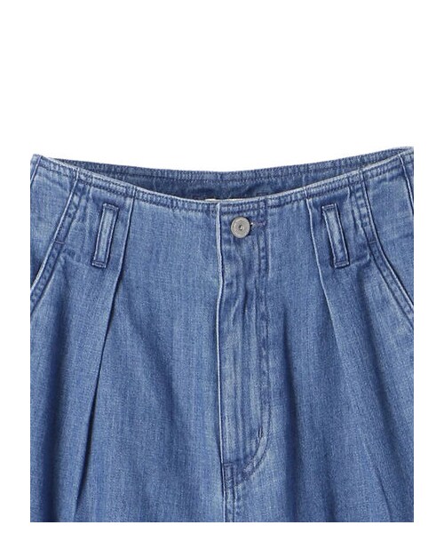 earth music&ecology（アースミュージックアンドエコロジー）の「・デニムバルーンパンツ（パンツ・ライトインディゴ/ダークインディゴ・S/M/L）」の10枚目の写真