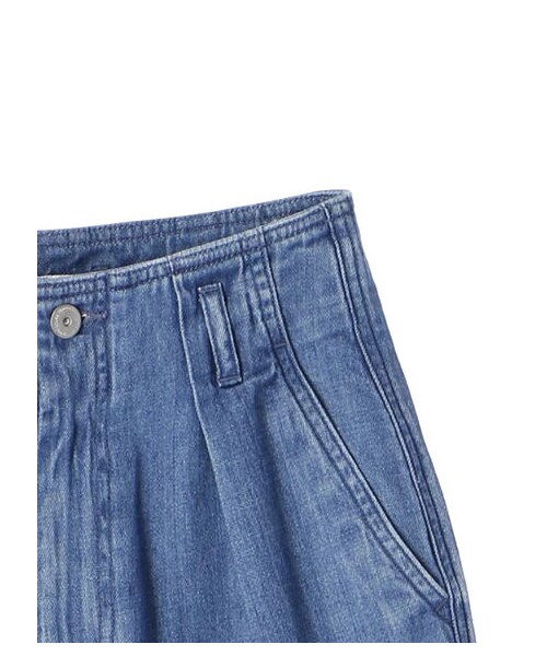 earth music&ecology（アースミュージックアンドエコロジー）の「・デニムバルーンパンツ（パンツ・ライトインディゴ/ダークインディゴ・S/M/L）」の11枚目の写真