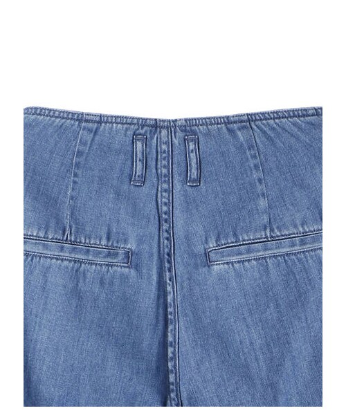 earth music&ecology（アースミュージックアンドエコロジー）の「・デニムバルーンパンツ（パンツ・ライトインディゴ/ダークインディゴ・S/M/L）」の13枚目の写真