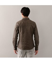 エポカウォモ　メンズ　シープレザーシャツ　黒　サイズ46　Mサイズ相当 ドビーストレッチシャツ(トップス)｜EPOCA UOMO(エポカ ウォモ)の