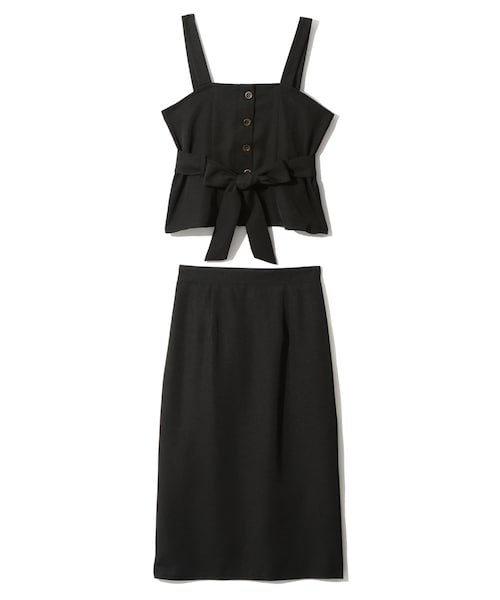 GRL（グレイル）の「リボン付ビスチェ×タイトスカート