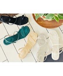HOTPING | ミドルヒールストラップループサンダル(サンダル)