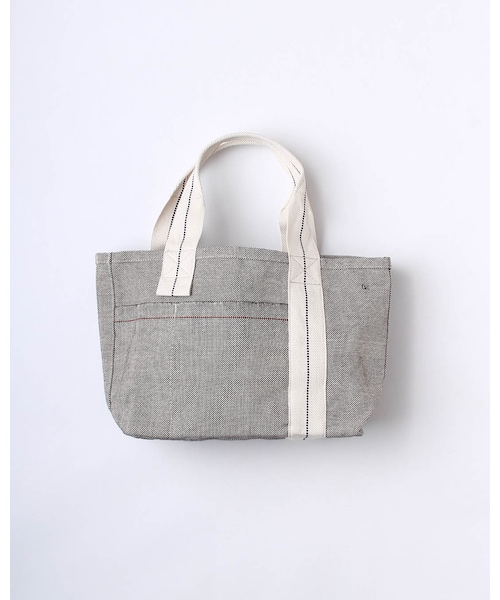 45R（フォーティファイブアール）の「ツイードダックTOTE BAG 小（バッグ・ベージュ/チャコール・0-フリー）」の2枚目の写真