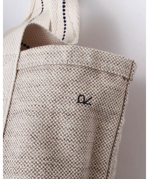 45R（フォーティファイブアール）の「ツイードダックTOTE BAG 小（バッグ・ベージュ/チャコール・0-フリー）」の6枚目の写真