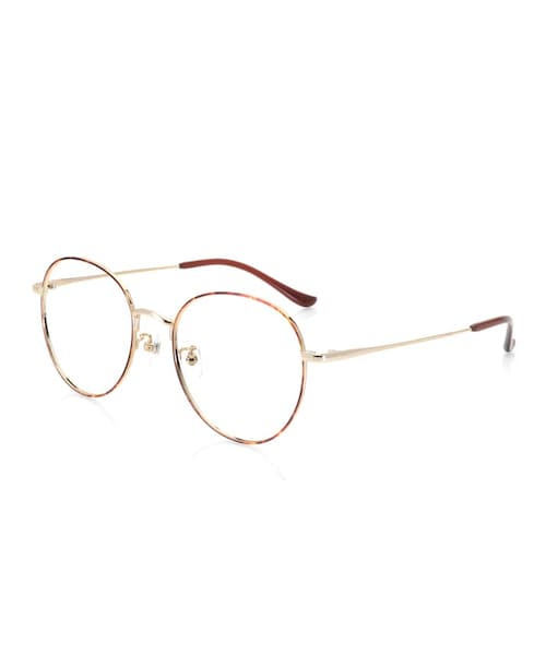 JINS（ジンズ）の「【la farfa×JINS】Optical（メガネ・レディース・ボルドー(78)/ブラウンデミ(86)/ブラック(94)/ゴールド(95)・Large 53□19-140○49）」の3枚目の写真