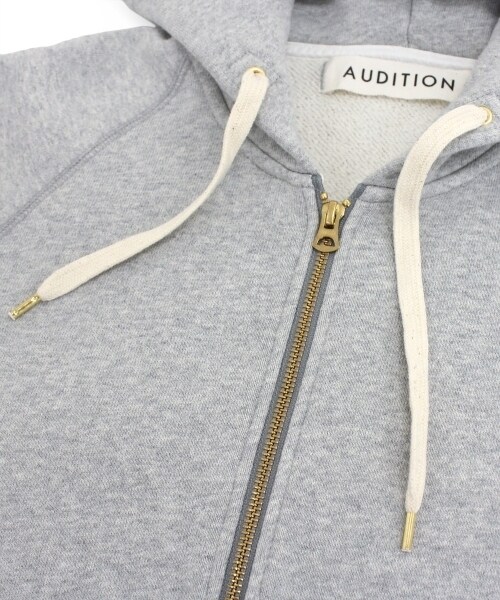 Audition(オーディション)の「<予約>トンプキン裏毛ZIPパーカー(トップス・レディース・杢グレー/オートミール・M)」の5枚目の写真