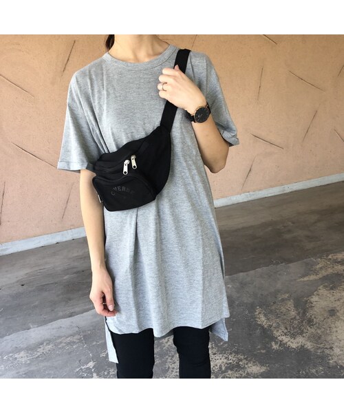 copine（コピン）の「再入荷！シンプルロングTシャツ/チュニック(3color)【クリックポスト対象商品】（Tシャツ/カットソー・レディース・その他）」の5枚目の写真