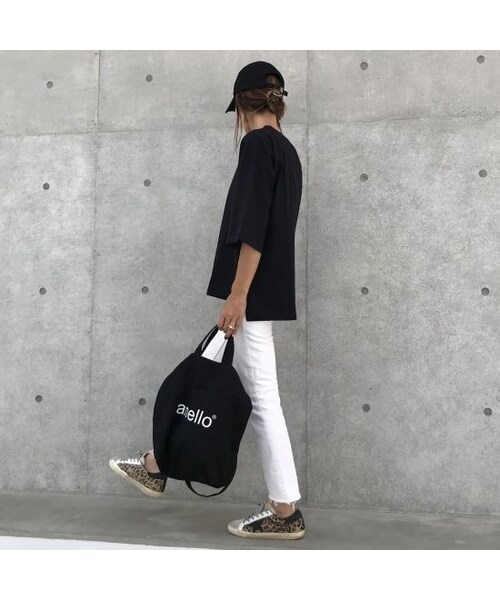 copine（コピン）の「裾スリットボーイフレンドビッグTシャツ(3color)【クリックポスト対象商品】（Tシャツ/カットソー・レディース・その他）」の4枚目の写真