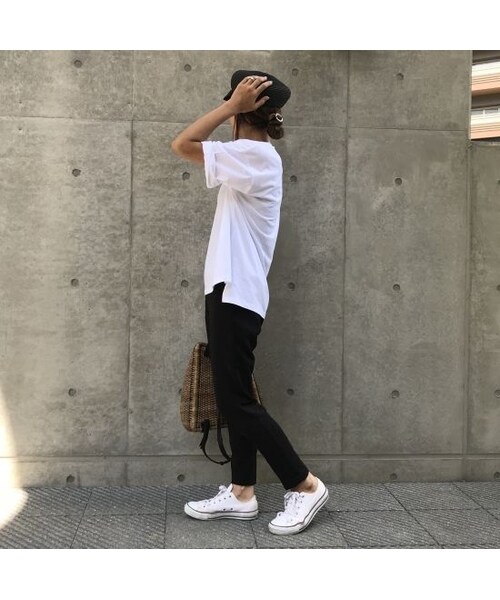 copine（コピン）の「裾スリットボーイフレンドビッグTシャツ(3color)【クリックポスト対象商品】（Tシャツ/カットソー・レディース・その他）」の3枚目の写真