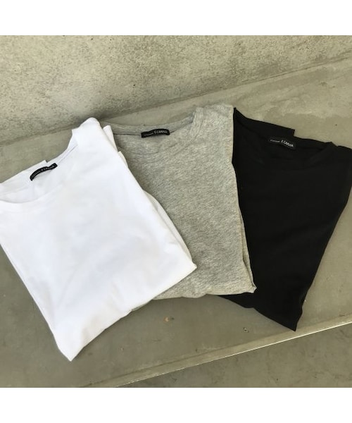 copine（コピン）の「裾スリットボーイフレンドビッグTシャツ(3color)【クリックポスト対象商品】（Tシャツ/カットソー・レディース・その他）」の15枚目の写真