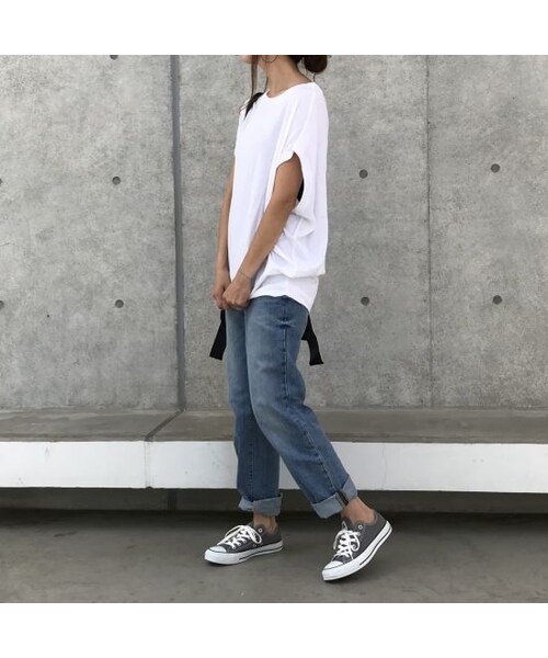 copine（コピン）の「フレンチスリーブビッグTシャツ【クリックポスト対象商品】（Tシャツ/カットソー・レディース・その他）」の4枚目の写真