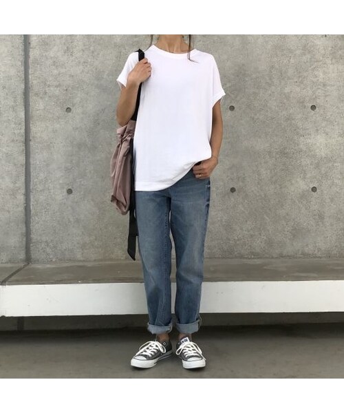 copine（コピン）の「フレンチスリーブビッグTシャツ【クリックポスト対象商品】（Tシャツ/カットソー・レディース・その他）」の5枚目の写真