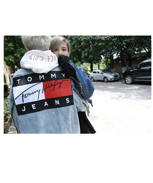 トミージーンズ　デニムジャケット パーカー トミージーンズ パーカー 90年代 フルジップジャケット TOMMY JEANS 90
