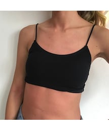 no brand | レイヤードリブBURAトップ#3303(ブラジャー)