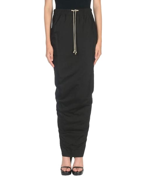 Rick Owens(リックオウエンス)の「DRKSHDW by RICK OWENS Long skirts(スカート・レディース・Black・M)」の1枚目の写真