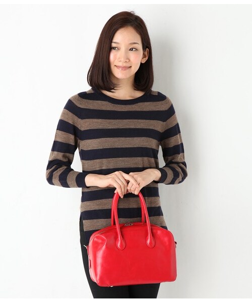 ADAM ET ROPE'（アダムエロペ）の「パンドミーボストン（バッグ・レディース・レッド/ブラック/キャメル・M）」の10枚目の写真