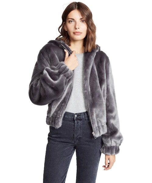 HELMUT LANG（ヘルムートラング）の「Helmut Lang Furry Hooded Bomber