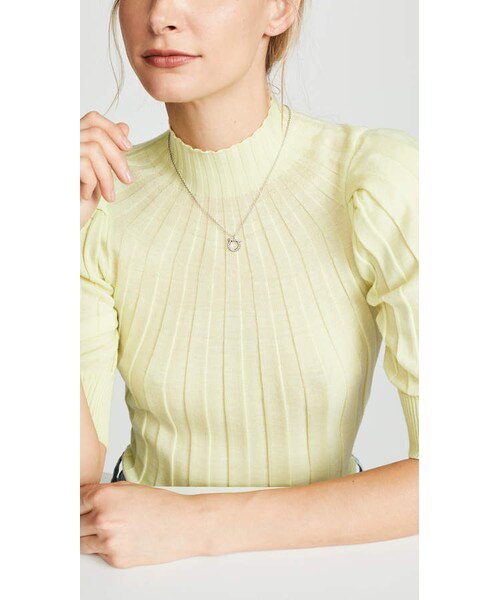 FERRAGAMO（フェラガモ）の「Salvatore Ferragamo Crystal Gancio Necklace（ネックレス・レディース・Gold/Silver・One Size）」の10枚目の写真