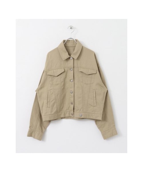 KBF（ケイビーエフ）の「【予約】コットンBIGジャケット（ジャケット/アウター・レディース・ONE WASH/BLUE/BEIGE・one）」の17枚目の写真