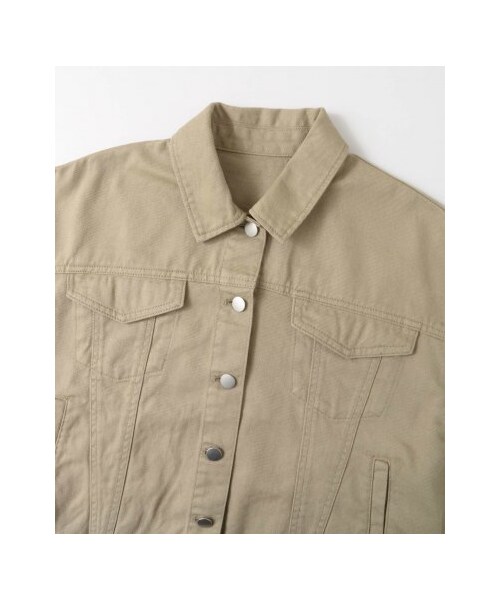 KBF（ケイビーエフ）の「【予約】コットンBIGジャケット（ジャケット/アウター・レディース・ONE WASH/BLUE/BEIGE・one）」の18枚目の写真