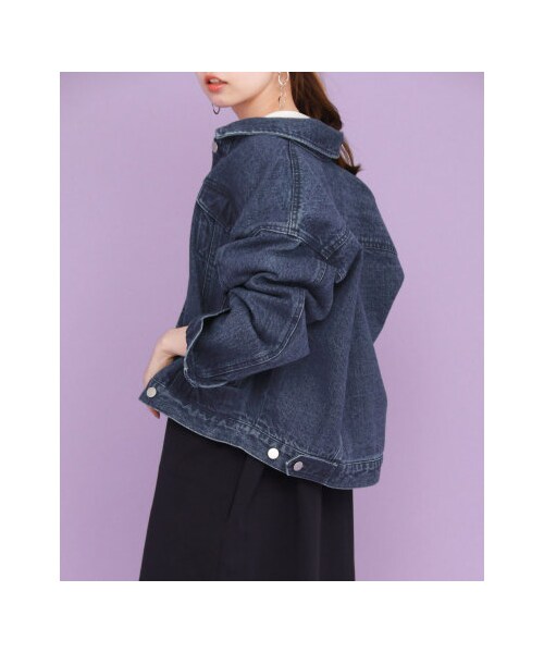 KBF（ケイビーエフ）の「【予約】コットンBIGジャケット（ジャケット/アウター・レディース・ONE WASH/BLUE/BEIGE・one）」の3枚目の写真