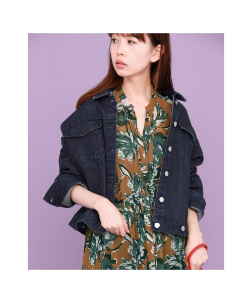 KBF（ケイビーエフ）の「【予約】コットンBIGジャケット（ジャケット/アウター・レディース・ONE WASH/BLUE/BEIGE・one）」の4枚目の写真