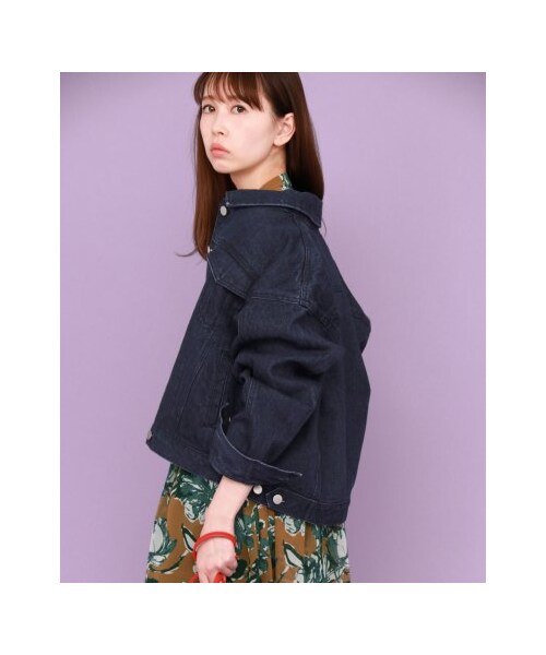 KBF（ケイビーエフ）の「【予約】コットンBIGジャケット（ジャケット/アウター・レディース・ONE WASH/BLUE/BEIGE・one）」の5枚目の写真