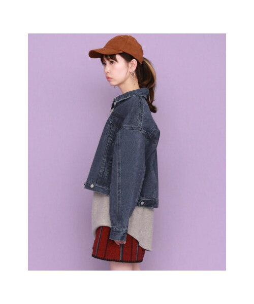 KBF（ケイビーエフ）の「【予約】コットンBIGジャケット（ジャケット/アウター・レディース・ONE WASH/BLUE/BEIGE・one）」の13枚目の写真