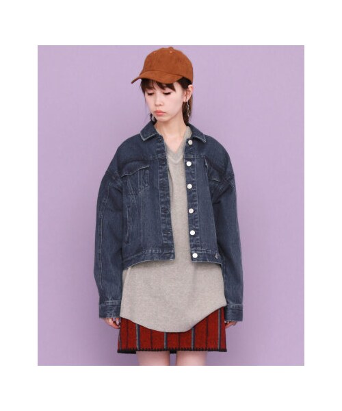 KBF（ケイビーエフ）の「【予約】コットンBIGジャケット（ジャケット/アウター・レディース・ONE WASH/BLUE/BEIGE・one）」の12枚目の写真