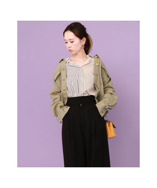 KBF（ケイビーエフ）の「【予約】コットンBIGジャケット（ジャケット/アウター・レディース・ONE WASH/BLUE/BEIGE・one）」の8枚目の写真