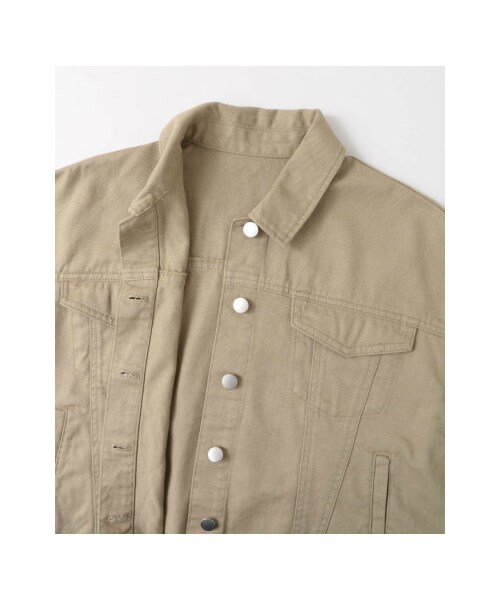 KBF（ケイビーエフ）の「【予約】コットンBIGジャケット（ジャケット/アウター・レディース・ONE WASH/BLUE/BEIGE・one）」の19枚目の写真