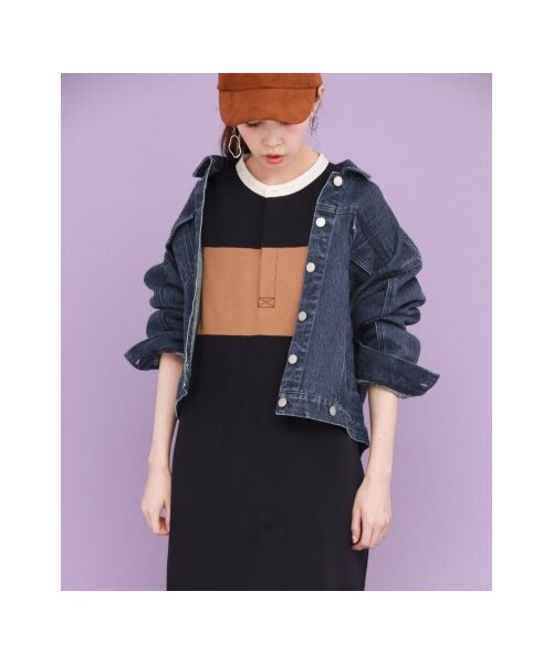 KBF（ケイビーエフ）の「【予約】コットンBIGジャケット（ジャケット/アウター・レディース・ONE WASH/BLUE/BEIGE・one）」の10枚目の写真