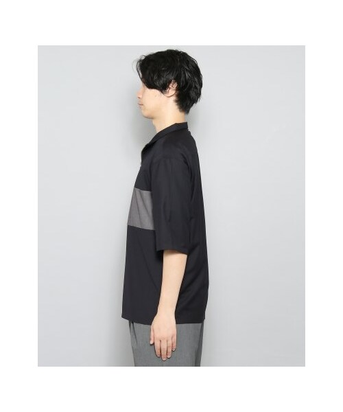 SENSE OF PLACE by URBAN RESEARCH（センスオブプレイスバイアーバンリサーチ）の「ハーフジッププルオーバー(5分袖)（トップス・メンズ・BEIGE/NAVY・M/L）」の8枚目の写真