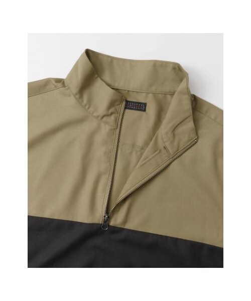 SENSE OF PLACE by URBAN RESEARCH（センスオブプレイスバイアーバンリサーチ）の「ハーフジッププルオーバー(5分袖)（トップス・メンズ・BEIGE/NAVY・M/L）」の13枚目の写真