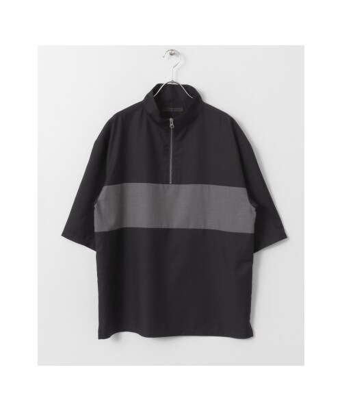 SENSE OF PLACE by URBAN RESEARCH（センスオブプレイスバイアーバンリサーチ）の「ハーフジッププルオーバー(5分袖)（トップス・メンズ・BEIGE/NAVY・M/L）」の11枚目の写真