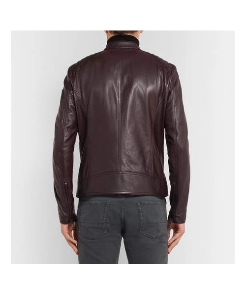 ベルスタッフ ᐯレーサー　Belstaff V racer レザージャケット Men's Cheviot Leather V Racer Jacket in Black | Belstaff US